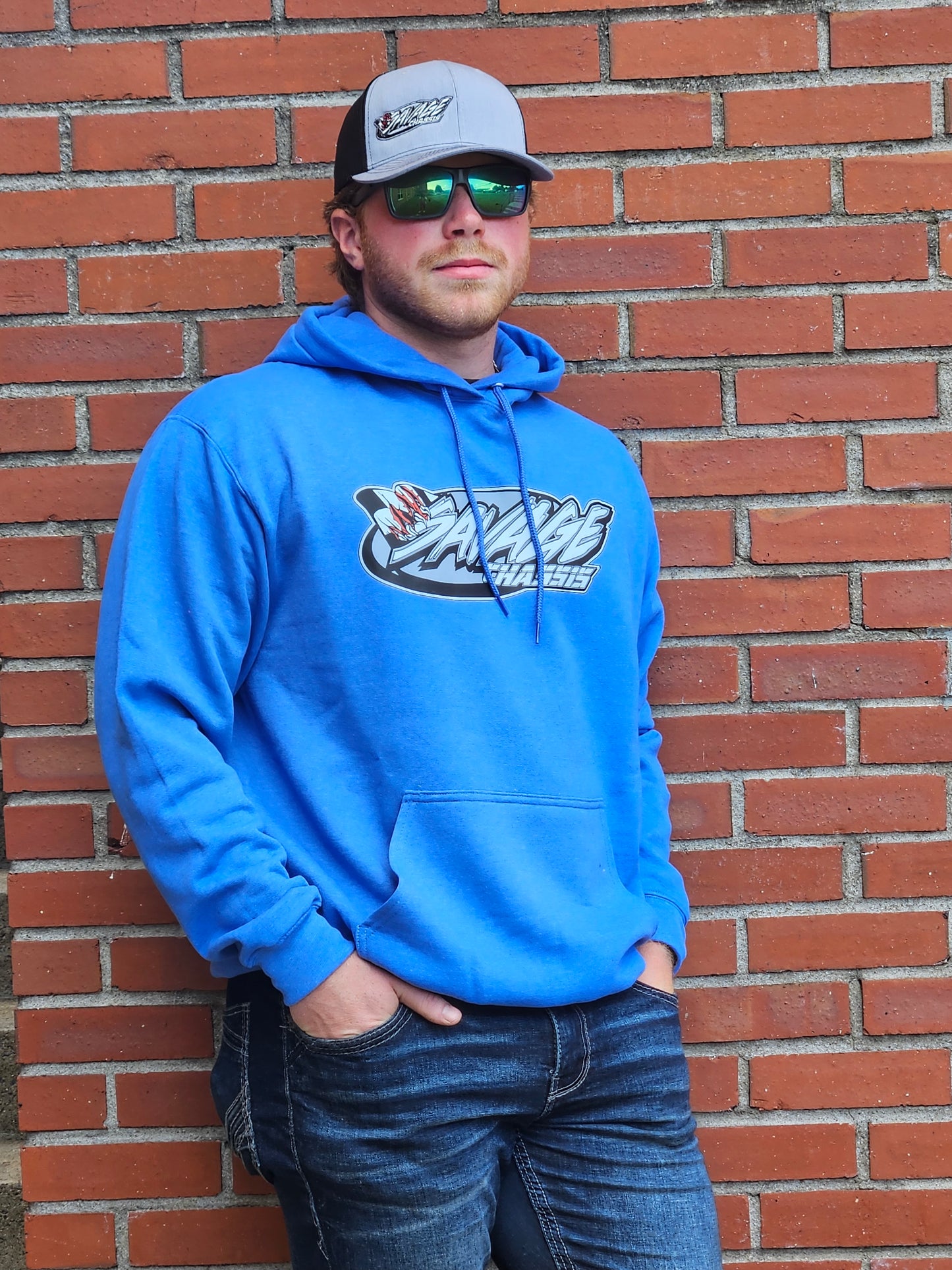 Savage Chassis Blue Hoodie