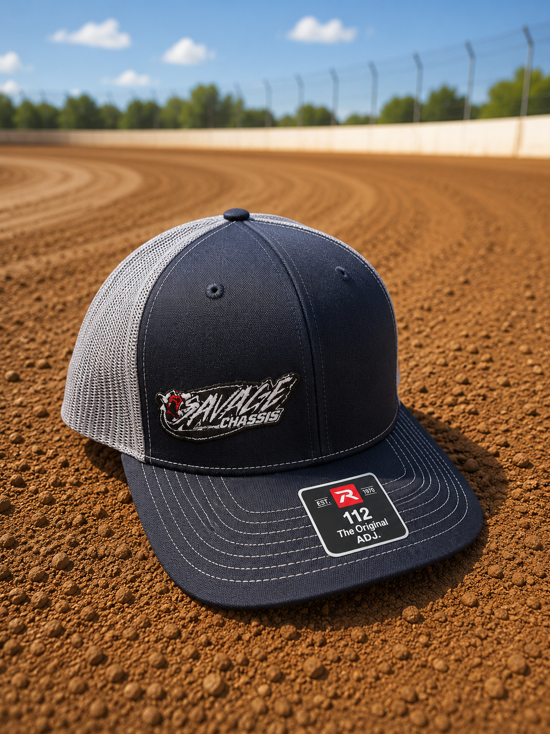 Savage Chassis Blue and Grey Hat