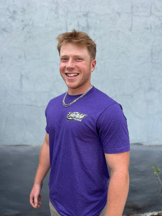Short Sleeve Racing T-Shirt - Purple Heather