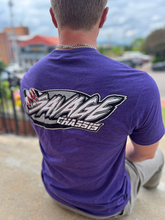 Short Sleeve Racing T-Shirt - Purple Heather