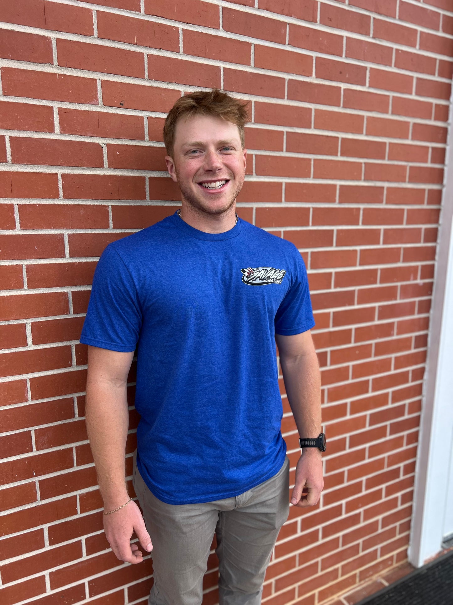 Short Sleeve Racing T-Shirt - True Royal Blue Heather