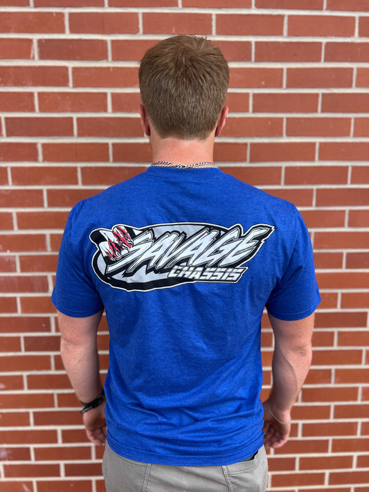 Short Sleeve Racing T-Shirt - True Royal Blue Heather