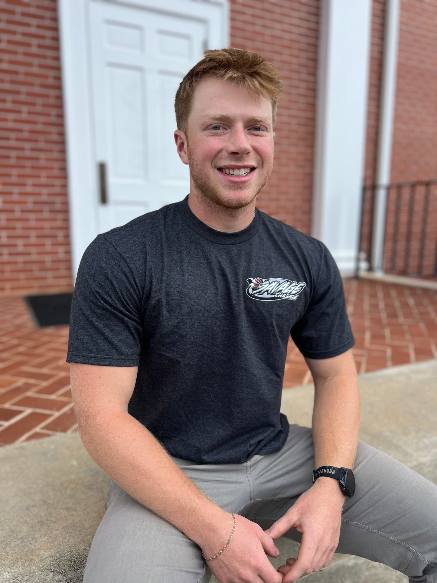 Short Sleeve Racing T-Shirt - Black Heather