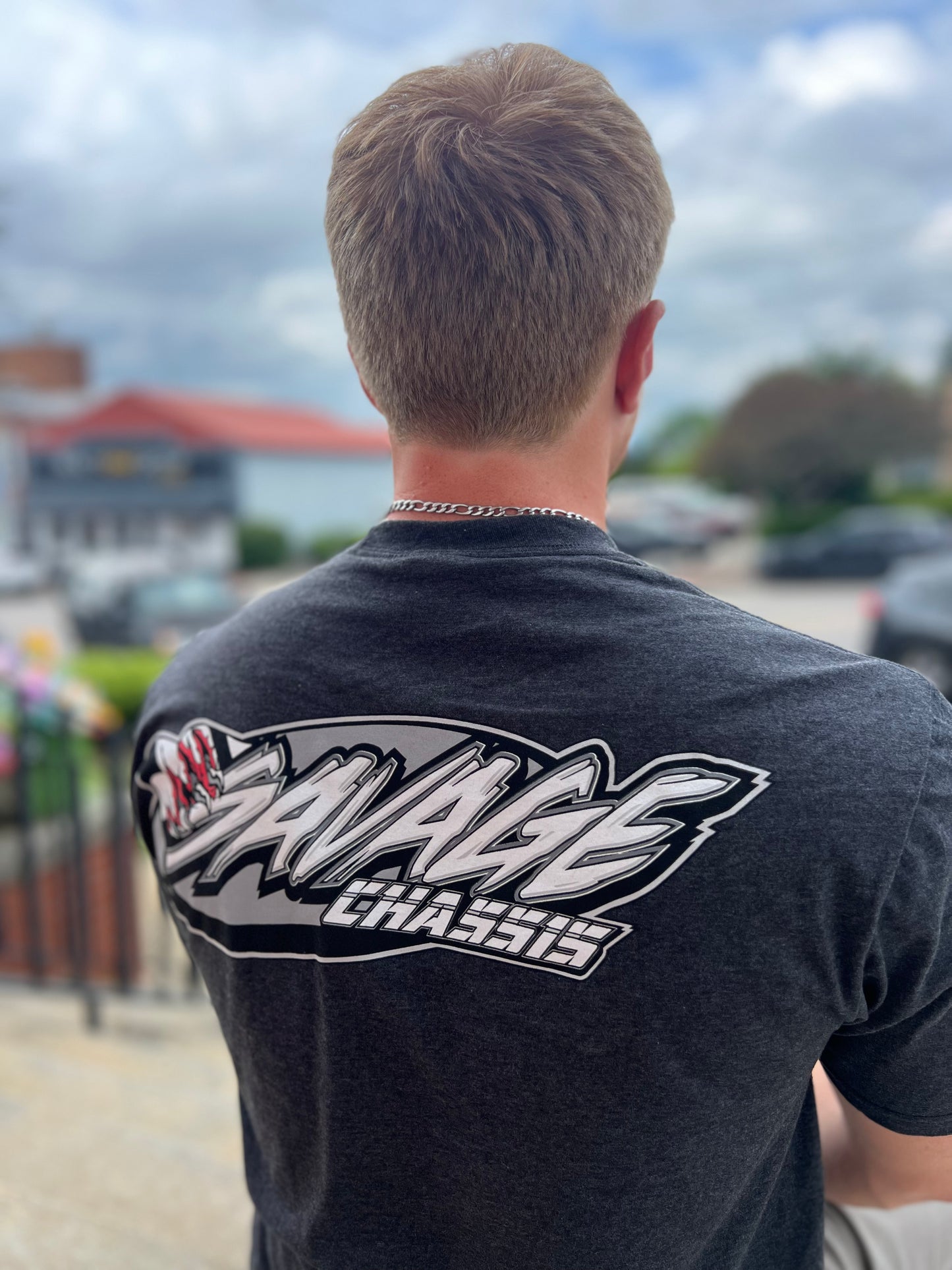 Short Sleeve Racing T-Shirt - Black Heather