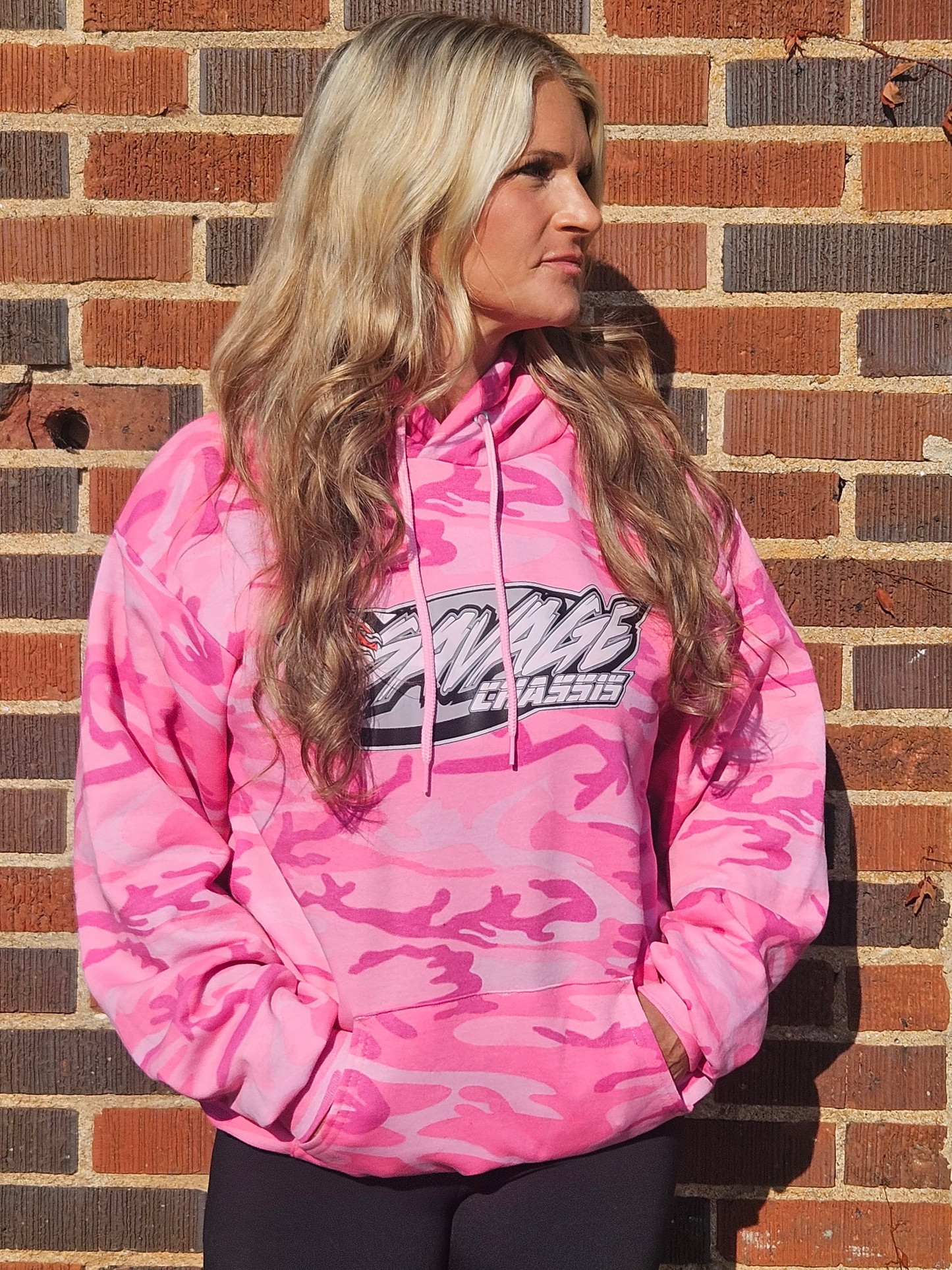 Savage Chassis Pink Camo Hoodie