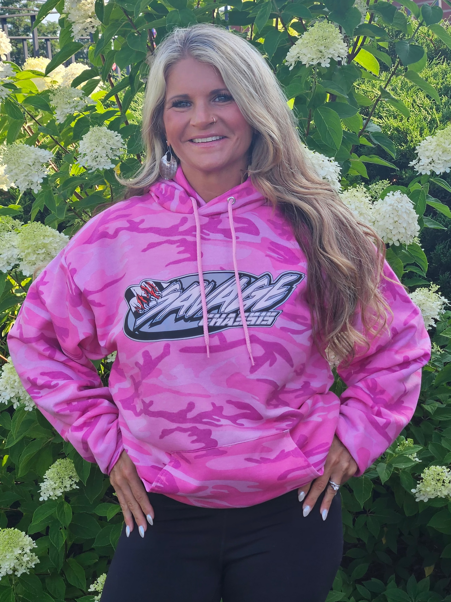 Savage Chassis Pink Camo Hoodie