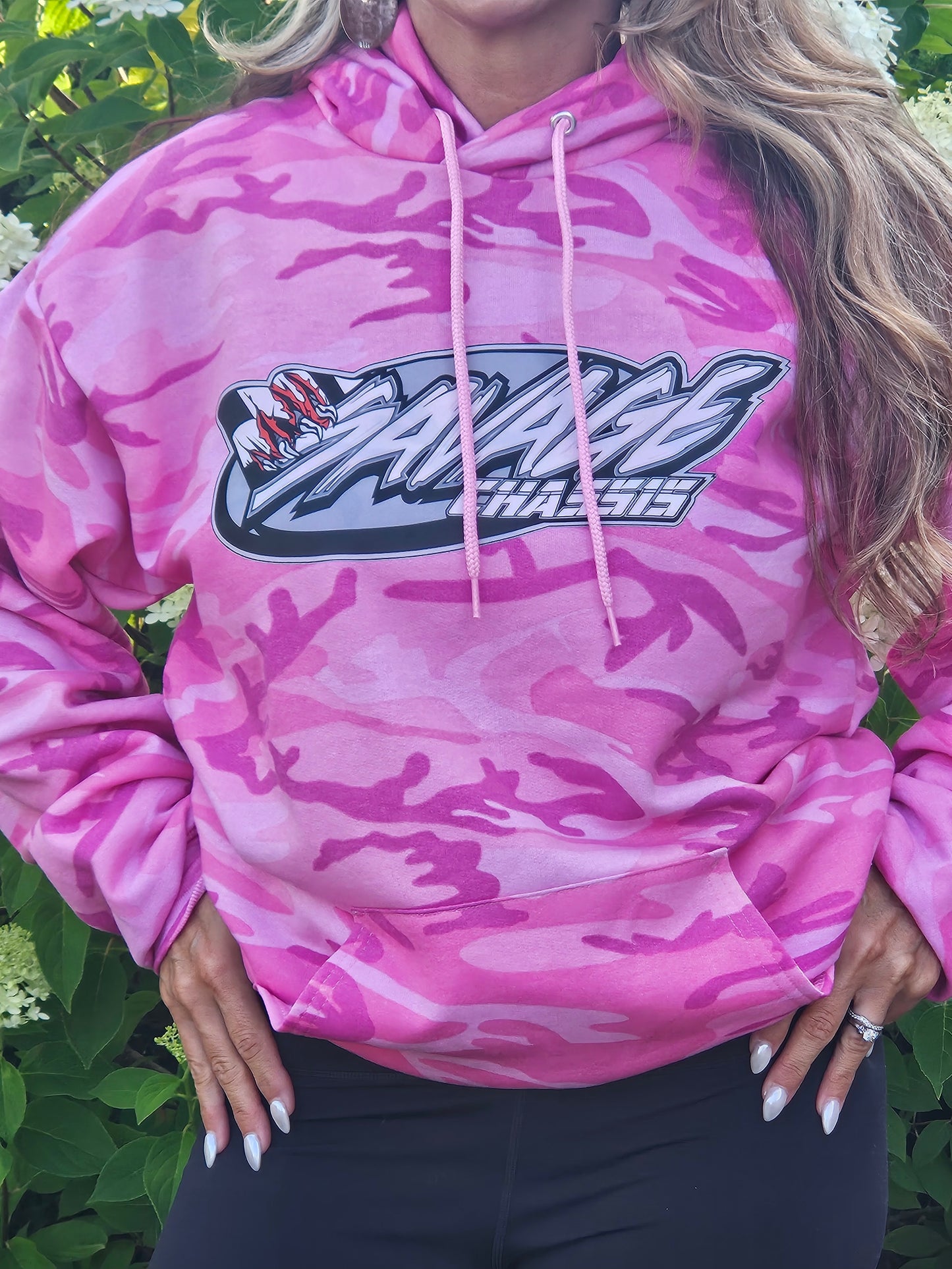 Savage Chassis Pink Camo Hoodie
