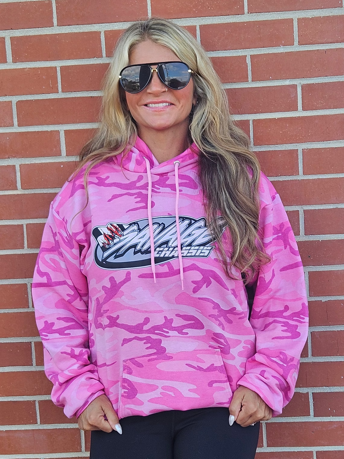 Savage Chassis Pink Camo Hoodie