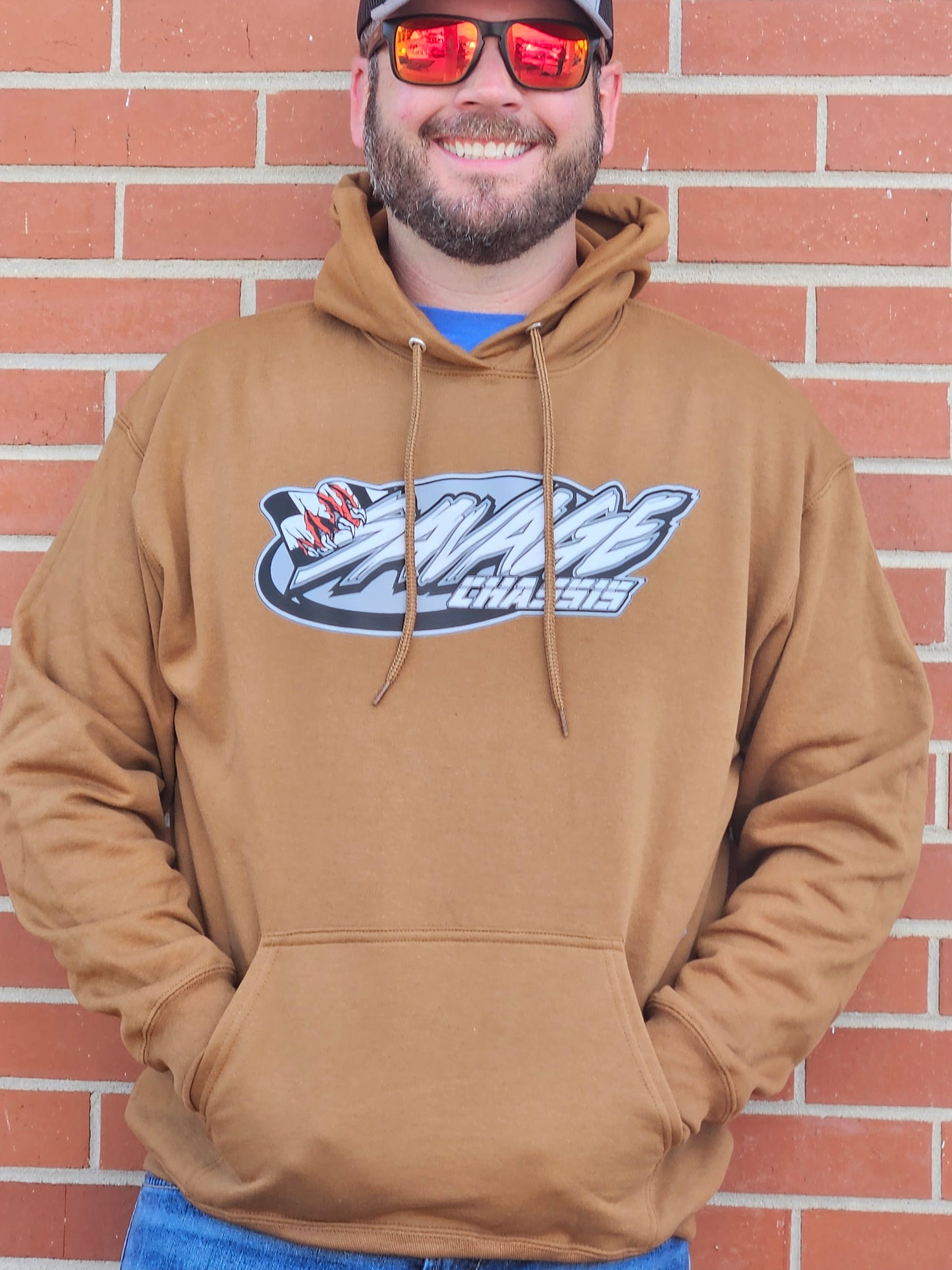 Savage Chassis Brown Hoodie