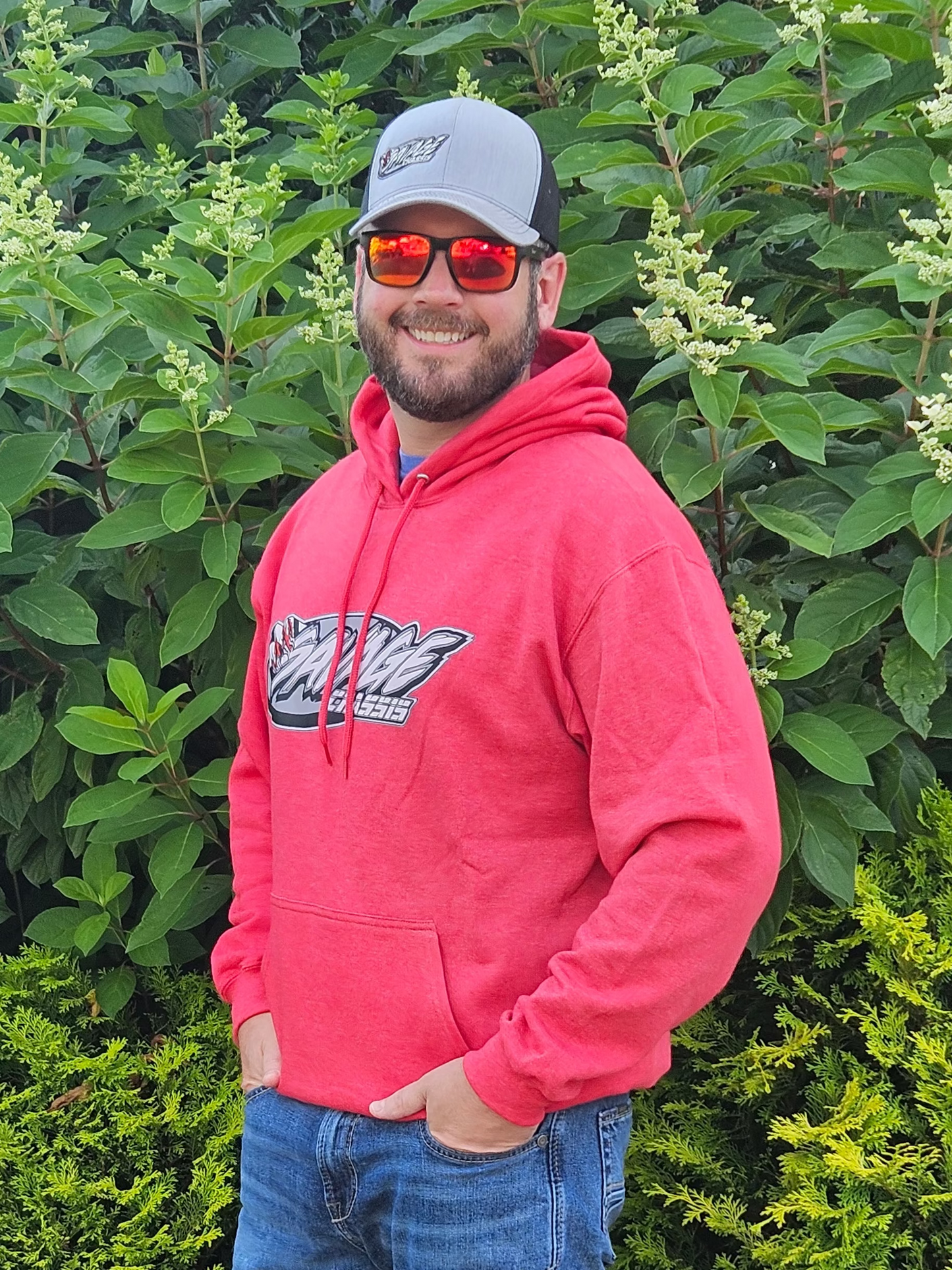 Savage Chassis Red Hoodie