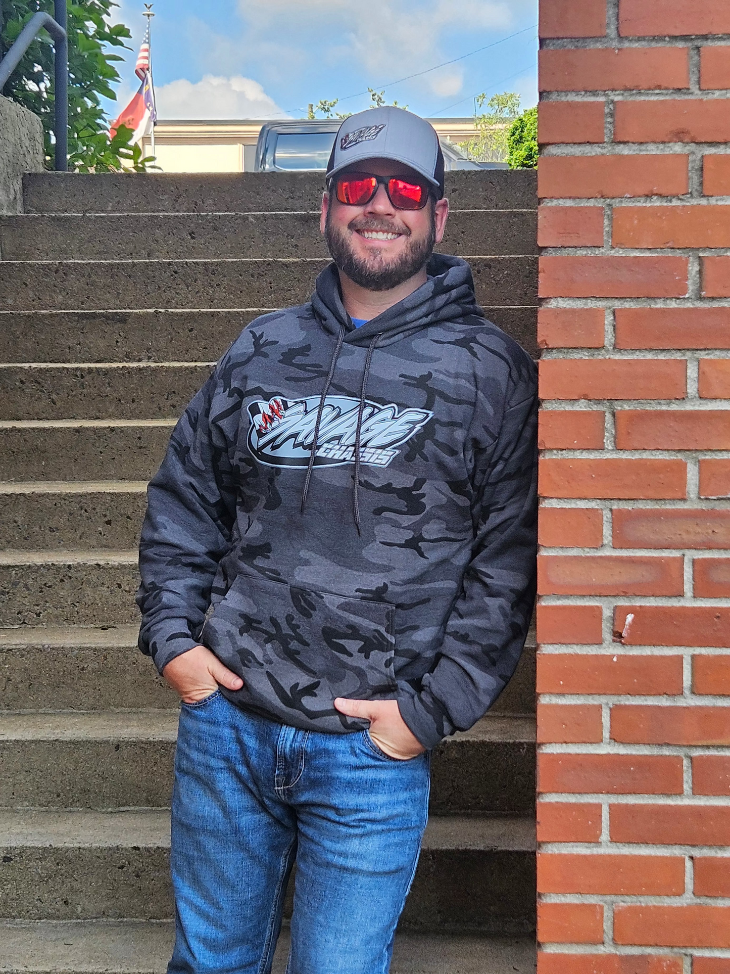 Savage Chassis Black Camo Hoodie