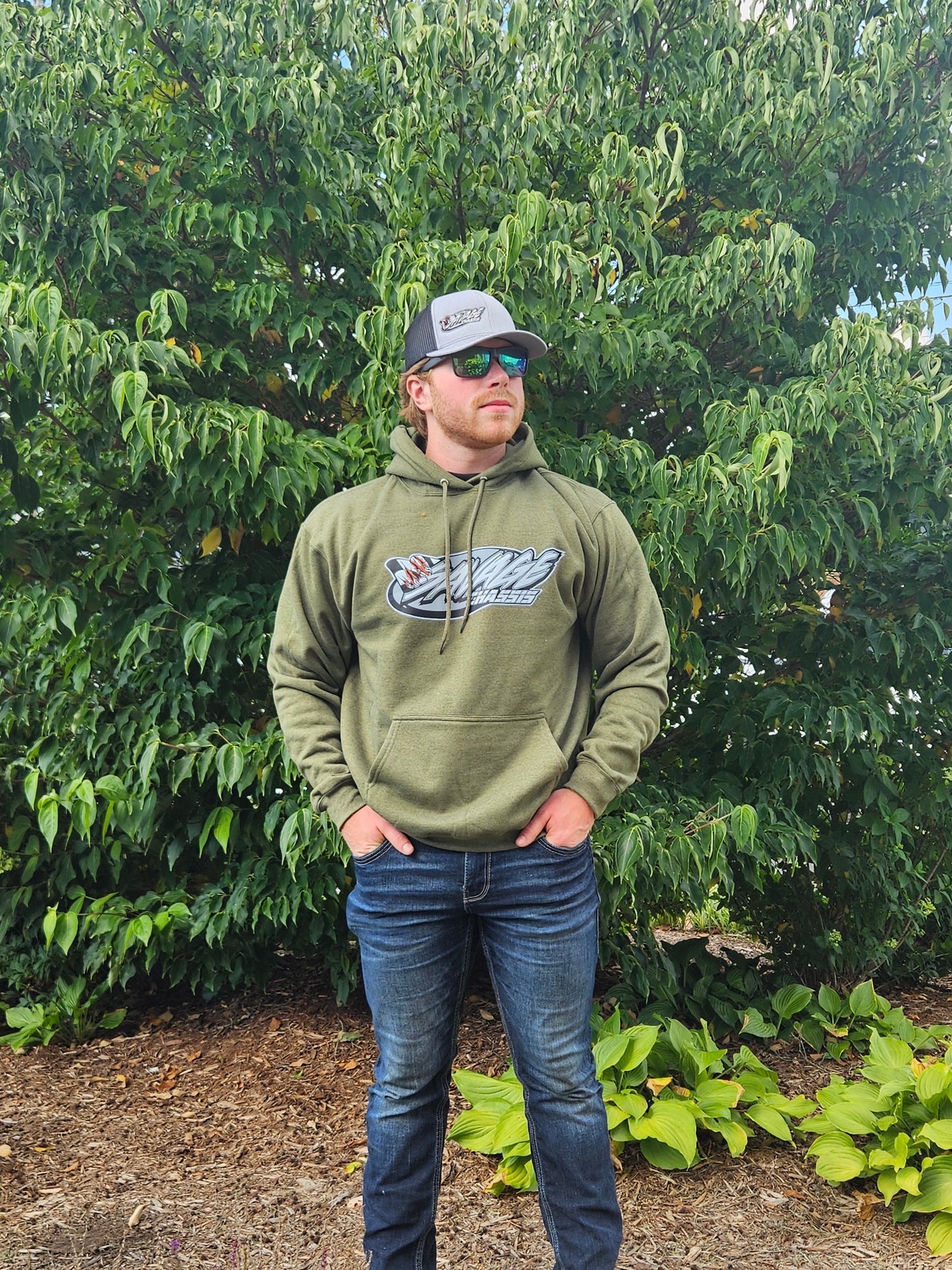 Savage Chassis Green Hoodie
