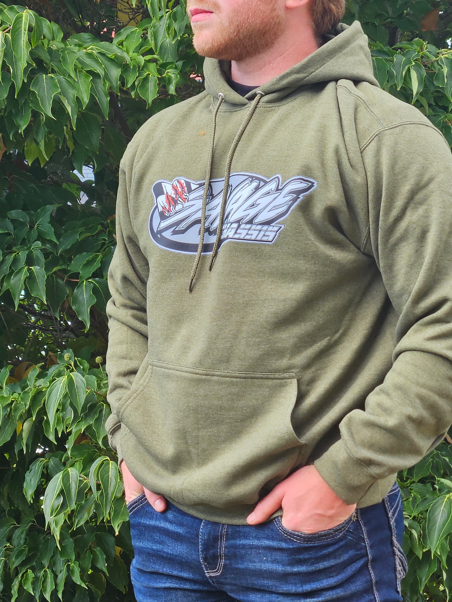 Savage Chassis Green Hoodie