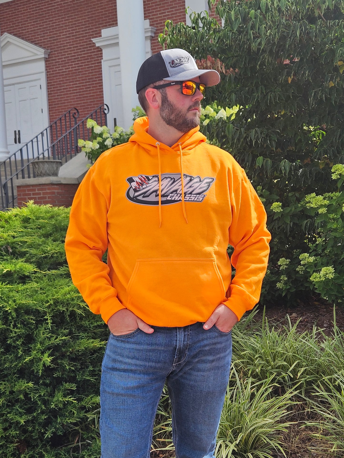 Savage Chassis Orange Hoodie