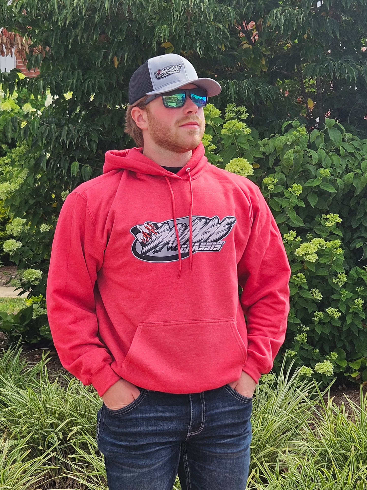 Savage Chassis Red Hoodie