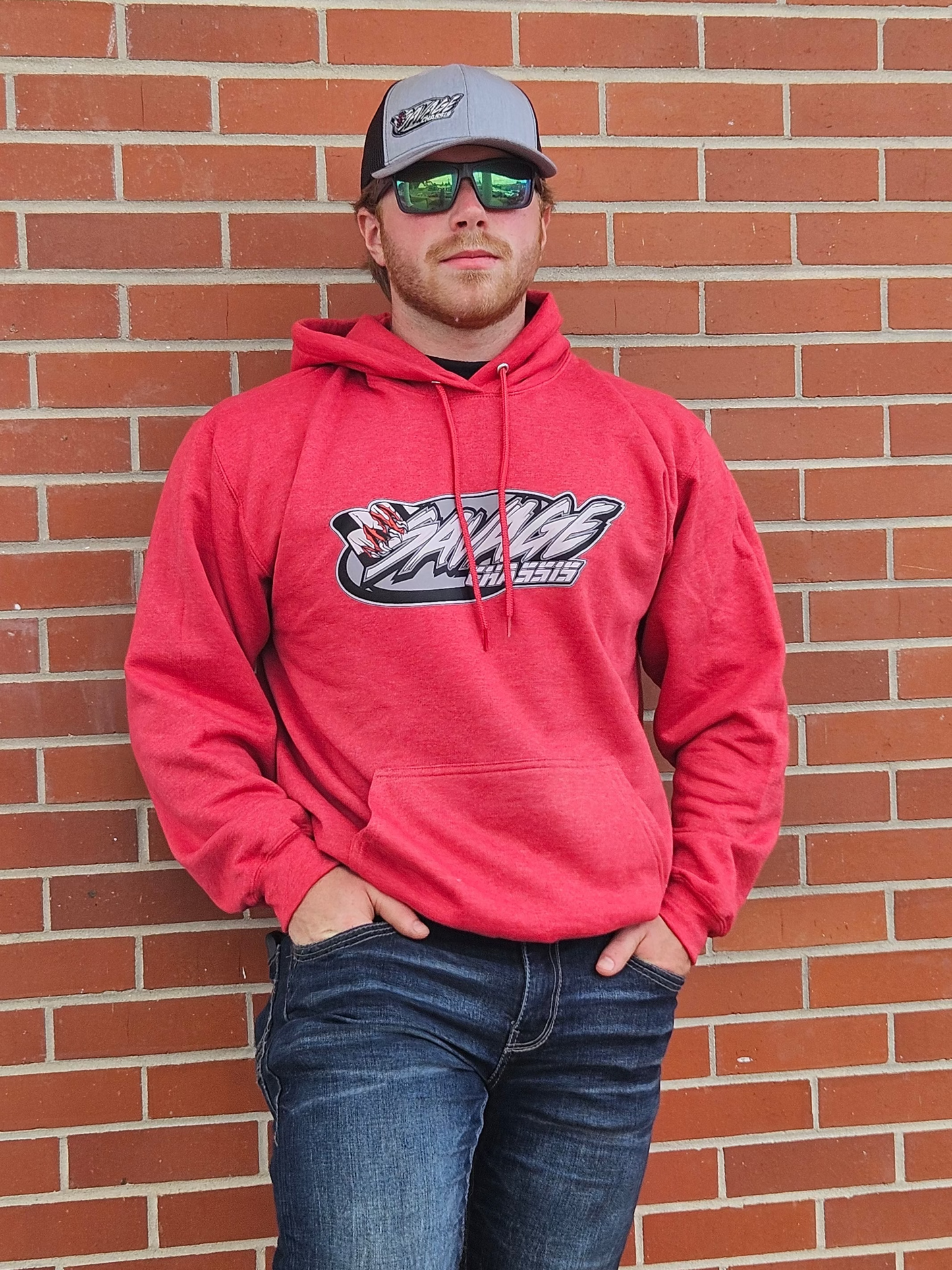 Savage Chassis Red Hoodie