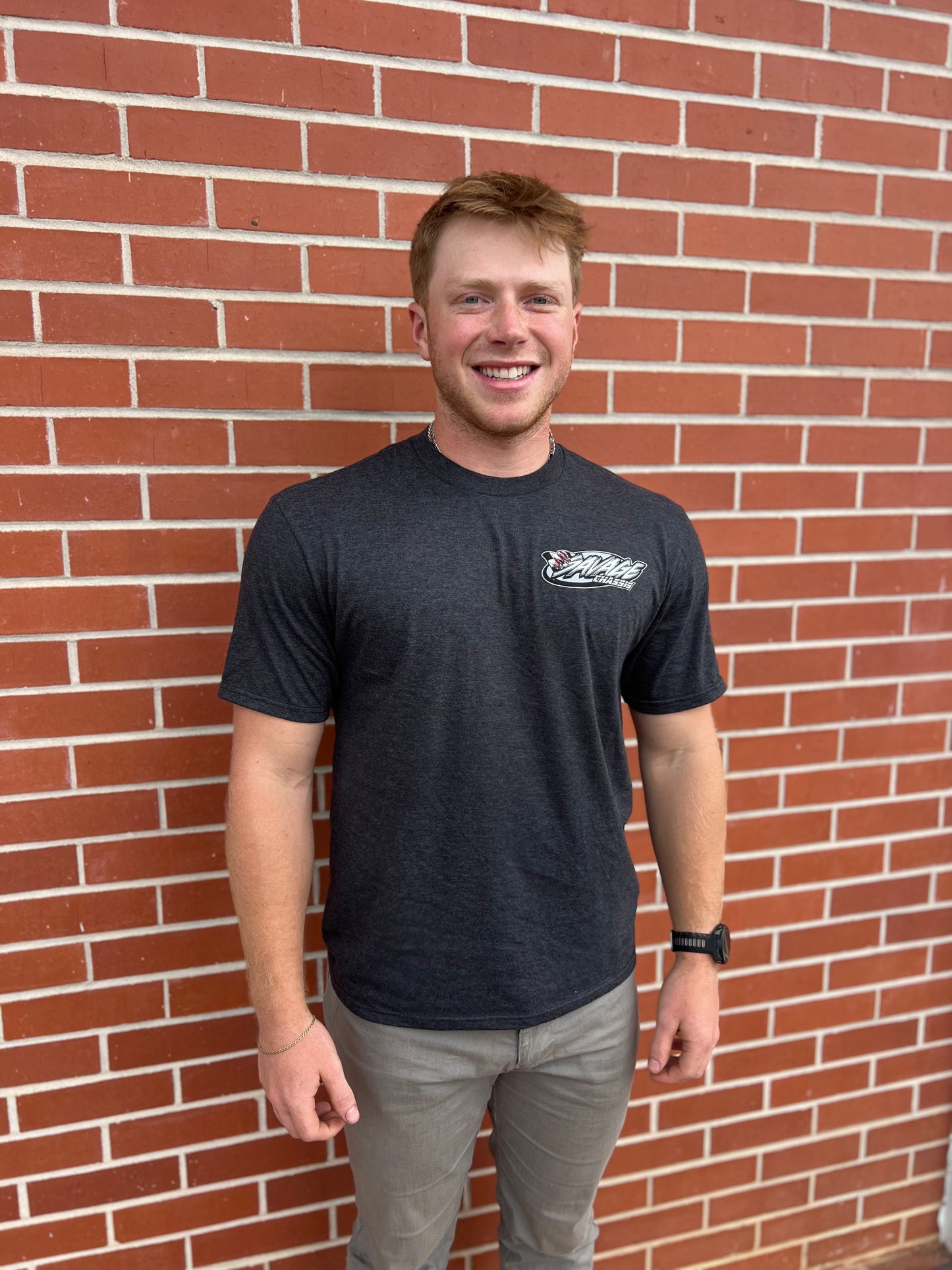 Short Sleeve Racing T-Shirt - Black Heather